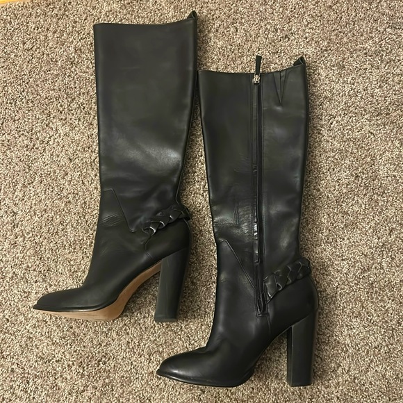Elizabeth and James Shoes - Elizabeth and James Sonny black leather knee high boots size 7.5